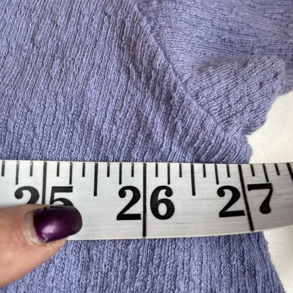 VTG Blue Fish Crinkle Tencel Shirt Women's 2X Lavender Artsy Sustainable NWT - Picture 11 of 12